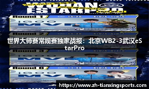 世界大师赛常规赛独家战报：北京WB2-3武汉eStarPro
